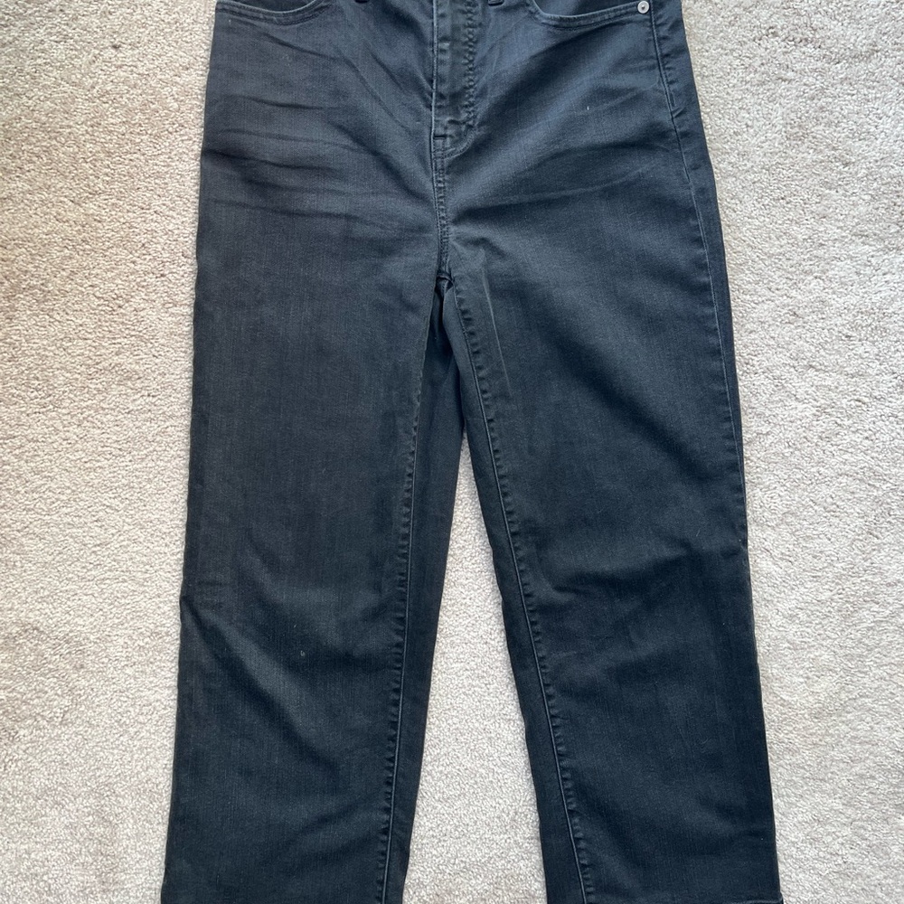 Stylish Black Wide-Leg Jeans